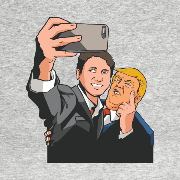 TRUMP and TRUDEAU selfie by LR_Collections